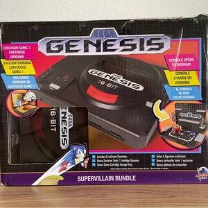 SEGA Genesis DIORAMA Console Heroes Supervillain Bundle  - IN HAND  NEW / SEALED